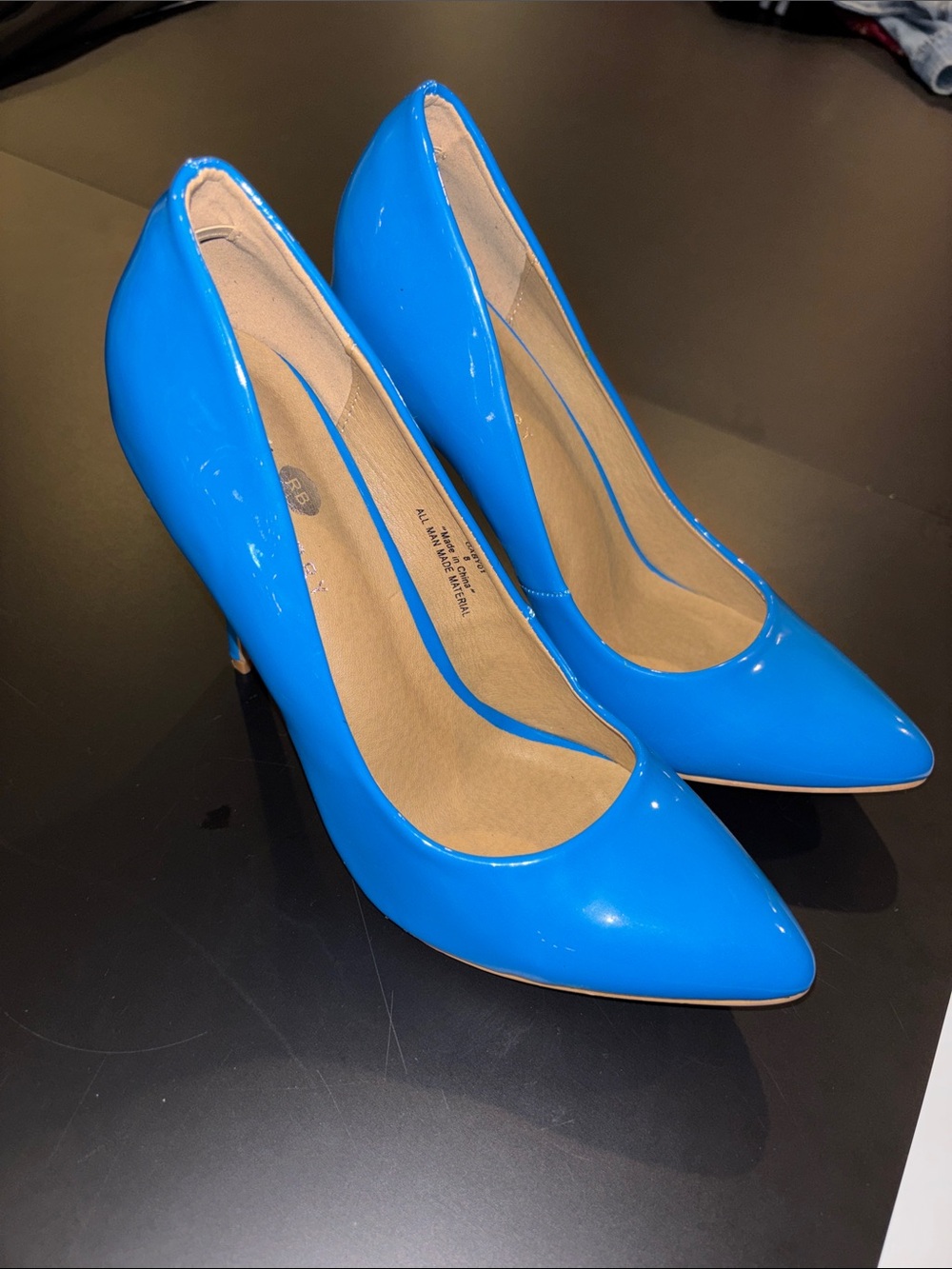 Bright Blue 3” Pumps